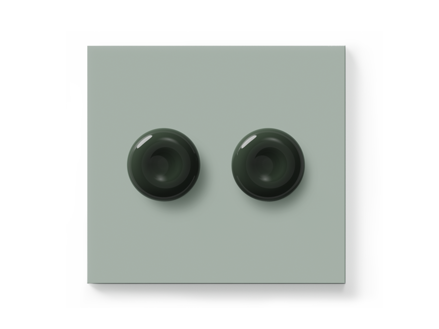 Double Dimmer Switch, Sage