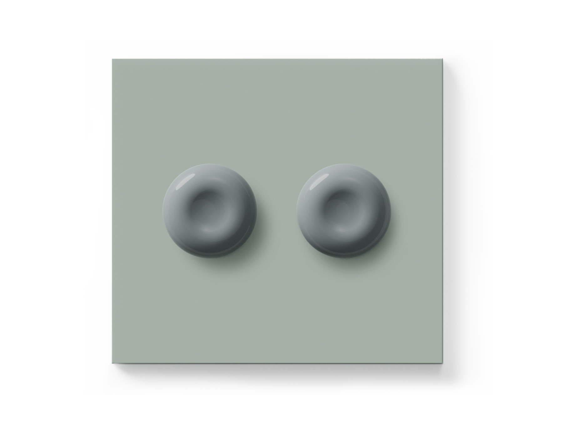 Double Dimmer Switch, Sage
