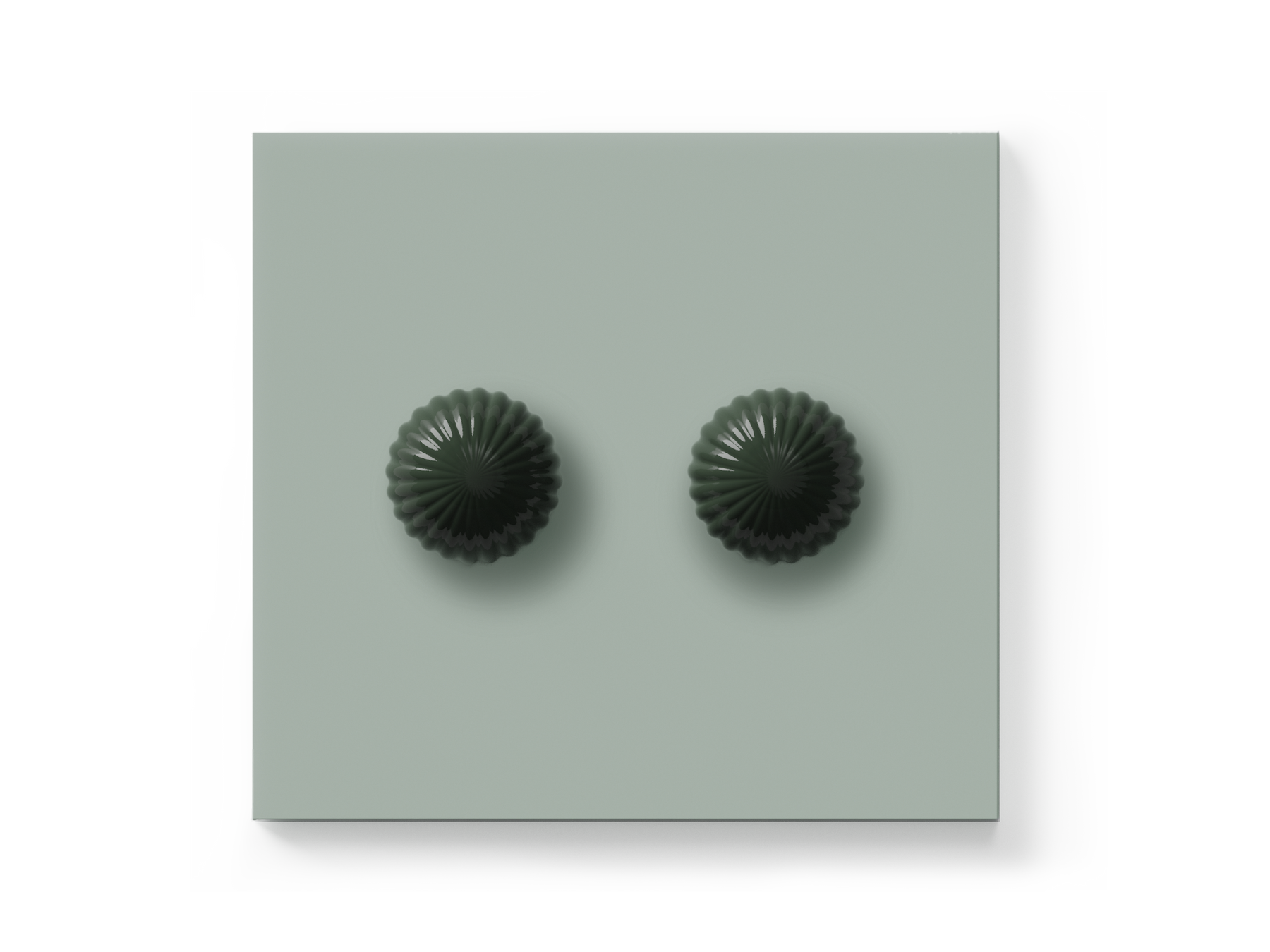 Double Dimmer Switch, Sage